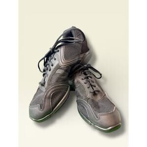 Skazz by Sansha Dance Sneakers Black Mesh Split Sole Jazz Hip Hop Shoes Unisex 9